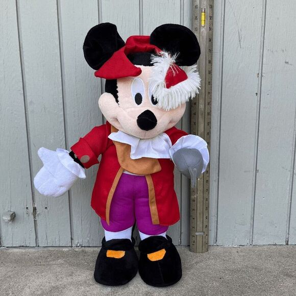 Disney Mickey Mouse Musketeer Plush 24" Standing Model 64788 D'Artagnan - Picture 1 of 7